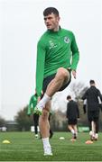24 January 2024; Josh Honohan during a Shamrock Rovers squad training session at Roadstone Group Sports Club in Dublin. Photo by Seb Daly/Sportsfile