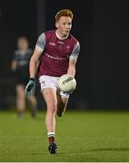 23 January 2024; Evan Lyons of University of Galway during the Electric Ireland Higher Education GAA Sigerson Cup Round 3 match between University of Galway and St Mary's University College at GAA National Games Development Centre in Abbotstown, Dublin. Photo by Brendan Moran/Sportsfile