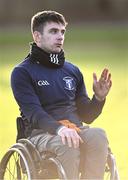 24 January 2024; Mary Immaculate College Limerick manager Jamie Wall after the Electric Ireland Higher Education GAA Fitzgibbon Cup Round 2 match between Mary Immaculate College Limerick and UCC at MICL Grounds in Limerick. Photo by Piaras Ó Mídheach/Sportsfile