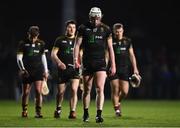 24 January 2024; Eoghan Connolly of TUS Midwest, 17, and his team-mates leave the pitch at half-time of the Electric Ireland Higher Education GAA Fitzgibbon Cup Round 2 match between University of Limerick and TUS Midwest at UL Grounds in Limerick. Photo by Piaras Ó Mídheach/Sportsfile