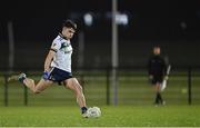 24 January 2024; Conor Cushe of Ulster University during the Electric Ireland Higher Education GAA Sigerson Cup Round 3 match between Ulster University and MTU Cork at the GAA National Games Development Centre in Abbotstown, Dublin. Photo by Stephen Marken/Sportsfile
