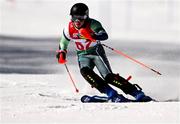 25 January 2024; Finlay Wilson of Team Ireland competes in the mens slalom event during day six of the Winter Youth Olympic Games 2024 at Gangwon in South Korea. Photo by Eóin Noonan/Sportsfile