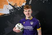 24 January 2024; Cian Curtis poses for a portrait during a Wexford FC squad portraits session at the SETU Carlow Campus. Photo by Stephen McCarthy/Sportsfile
