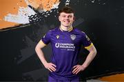 24 January 2024; Ben Lynch poses for a portrait during a Wexford FC squad portraits session at the SETU Carlow Campus. Photo by Stephen McCarthy/Sportsfile