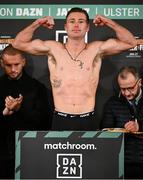 26 January 2024; Paddy Donovan during weigh-ins held at The Europa Hotel in Belfast, in advance of his Welterweight bout against Williams Andres Herrera on November 27th at Ulster Hall in Belfast. Photo by Ramsey Cardy/Sportsfile
