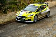 26 January 2024; Eamonn Boland and Mickey Joe Morrissey from Ireland in their Ford Fiesta MkII during day two of the FIA World Rally Championship at Monte Carlo in France. Photo by Philip Fitzpatrick/Sportsfile