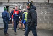27 January 2024; Matthew Costello of Meath makes his way out to the warm-up before the Allianz Football League Division 2 match between Meath and Fermanagh at Páirc Tailteann in Navan, Meath. Photo by Tyler Miller/Sportsfile