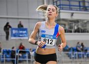 27 January 2024; Amy O&quot;Donoghue of Dundrum South Dublin AC, competes in the women's 1500m during day one of the AAI Games & 123.ie National Indoor Combined Events at the National Indoor Arena in Dublin. Photo by Sam Barnes/Sportsfile