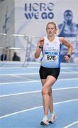 27 January 2024; Kate Veale of West Waterford AC, competes in the 3000m walk during day one of the AAI Games & 123.ie National Indoor Combined Events at the National Indoor Arena in Dublin. Photo by Sam Barnes/Sportsfile