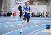 27 January 2024; Philip Marron of Dublin City Harriers AC, competes in the men's 1500m during day one of the AAI Games & 123.ie National Indoor Combined Events at the National Indoor Arena in Dublin. Photo by Sam Barnes/Sportsfile