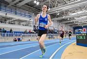 27 January 2024; Conor Duncan of Dublin City Harriers AC, competes in the men's 1500m during day one of the AAI Games & 123.ie National Indoor Combined Events at the National Indoor Arena in Dublin. Photo by Sam Barnes/Sportsfile