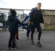 27 January 2024; Sean O'Shea of Kerry arrives before the Allianz Football League Division 1 match between Kerry and Derry at Austin Stack Park in Tralee, Kerry. Photo by Brendan Moran/Sportsfile