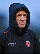 27 January 2024; Armagh manager Kieran McGeeney before the Allianz Football League Division 2 match between Armagh and Louth at BOX-IT Athletic Grounds in Armagh. Photo by Ben McShane/Sportsfile