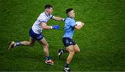 27 January 2024; Eoin Murchan of Dublin in action against Jason Irwin of Monaghan during the Allianz Football League Division 1 match between Dublin and Monaghan at Croke Park in Dublin. Photo by Ray McManus/Sportsfile