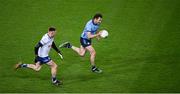 27 January 2024; Jack McCaffrey in action against Ryan McAnespie of Monaghan during the Allianz Football League Division 1 match between Dublin and Monaghan at Croke Park in Dublin. Photo by Ray McManus/Sportsfile