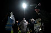 27 January 2024; Kerry manager Jack O'Connor is interviewed by RTÉ after the Allianz Football League Division 1 match between Kerry and Derry at Austin Stack Park in Tralee, Kerry. Photo by Brendan Moran/Sportsfile