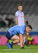 27 January 2024; Colm Basquel of Dublin reacts after failing to convert a chance on goal during the Allianz Football League Division 1 match between Dublin and Monaghan at Croke Park in Dublin. Photo by Seb Daly/Sportsfile