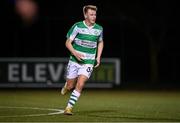 27 January 2024; Conan Noonan of Shamrock Rovers during the pre-season friendly match between Shamrock Rovers and Wexford at Roadstone Group Sports Club in Dublin. Photo by Stephen McCarthy/Sportsfile