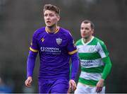 27 January 2024; Mark Hanratty of Wexford during the pre-season friendly match between Shamrock Rovers and Wexford at Roadstone Group Sports Club in Dublin. Photo by Stephen McCarthy/Sportsfile