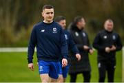 27 January 2024; Darragh Leahy of Waterford before the pre-season friendly match between Shelbourne and Waterford at AUL Complex in Clonsaugh, Dublin. Photo by Seb Daly/Sportsfile