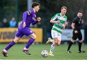 27 January 2024; Luka Lovic of Wexford during the pre-season friendly match between Shamrock Rovers and Wexford at Roadstone Group Sports Club in Dublin. Photo by Stephen McCarthy/Sportsfile