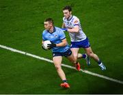 27 January 2024; Con O'Callaghan of Dublin in action against Killian Lavelle of Monaghan during the Allianz Football League Division 1 match between Dublin and Monaghan at Croke Park in Dublin. Photo by Ray McManus/Sportsfile
