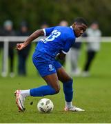 27 January 2024; Romeo Akachukwu of Waterford during the pre-season friendly match between Shelbourne and Waterford at AUL Complex in Clonsaugh, Dublin. Photo by Seb Daly/Sportsfile