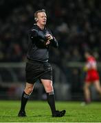 27 January 2024; Referee Joe McQuillan during the Allianz Football League Division 1 match between Kerry and Derry at Austin Stack Park in Tralee, Kerry. Photo by Brendan Moran/Sportsfile
