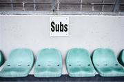 27 January 2024; Substitutes seats are seen before the Allianz Football League Division 1 match between Kerry and Derry at Austin Stack Park in Tralee, Kerry. Photo by Brendan Moran/Sportsfile
