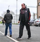 28 January 2024; Tyrone joint-manager Feargal Logan before the Allianz Football League Division 1 match between Tyrone and Roscommon at O’Neills Healy Park in Omagh, Tyrone. Photo by Ben McShane/Sportsfile