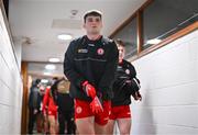 28 January 2024; Tiarnan Quinn of Tyrone before the Allianz Football League Division 1 match between Tyrone and Roscommon at O’Neills Healy Park in Omagh, Tyrone. Photo by Ben McShane/Sportsfile