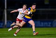 28 January 2024; Daire Cregg of Roscommon in action against Peter Harte of Tyrone during the Allianz Football League Division 1 match between Tyrone and Roscommon at O’Neills Healy Park in Omagh, Tyrone. Photo by Ben McShane/Sportsfile