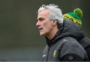 28 January 2024; Donegal manager Jim McGuinness before the Allianz Football League Division 2 match between Donegal and Cork at MacCumhaill Park in Ballybofey, Donegal. Photo by Ramsey Cardy/Sportsfile