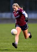 27 January 2024; Ailbhe Davoren of Galway during the Lidl LGFA National League Division 1 Round 2 match between Galway and Mayo at Duggan Park in Ballinasloe, Galway. Photo by Piaras Ó Mídheach/Sportsfile