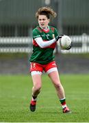 27 January 2024; Kathryn Sullivan of Mayo during the Lidl LGFA National League Division 1 Round 2 match between Galway and Mayo at Duggan Park in Ballinasloe, Galway. Photo by Piaras Ó Mídheach/Sportsfile