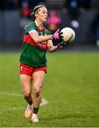 27 January 2024; Saoirse Lally of Mayo during the Lidl LGFA National League Division 1 Round 2 match between Galway and Mayo at Duggan Park in Ballinasloe, Galway. Photo by Piaras Ó Mídheach/Sportsfile