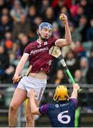 28 January 2024; Greg Thomas of Galway during the Dioralyte Walsh Cup Final match between Wexford and Galway at Netwatch Cullen Park in Carlow. Photo by Seb Daly/Sportsfile