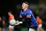 27 January 2024; Armagh goalkeeper Blaine Hughes during the Allianz Football League Division 2 match between Armagh and Louth at BOX-IT Athletic Grounds in Armagh. Photo by Ben McShane/Sportsfile
