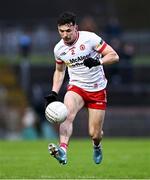 28 January 2024; Conall Devlin of Tyrone during the Allianz Football League Division 1 match between Tyrone and Roscommon at O’Neills Healy Park in Omagh, Tyrone. Photo by Ben McShane/Sportsfile