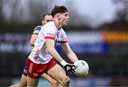 28 January 2024; Niall Devlin of Tyrone during the Allianz Football League Division 1 match between Tyrone and Roscommon at O’Neills Healy Park in Omagh, Tyrone. Photo by Ben McShane/Sportsfile