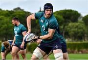29 January 2024; Ryan Baird during an Ireland Rugby squad training session at The Campus in Quinta da Lago, Portugal. Photo by Brendan Moran/Sportsfile