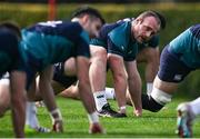 29 January 2024; Oli Jager during an Ireland Rugby squad training session at The Campus in Quinta da Lago, Portugal. Photo by Brendan Moran/Sportsfile