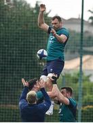 29 January 2024; Tadhg Beirne during an Ireland Rugby squad training session at The Campus in Quinta da Lago, Portugal. Photo by Ella Howell/Sportsfile