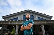 29 January 2024; Jamison Gibson-Park poses for a portrait after an Ireland Rugby media conference at The Campus in Quinta da Lago, Portugal. Photo by Brendan Moran/Sportsfile
