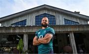 29 January 2024; Jamison Gibson-Park poses for a portrait after an Ireland Rugby media conference at The Campus in Quinta da Lago, Portugal. Photo by Brendan Moran/Sportsfile