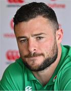 29 January 2024; Robbie Henshaw during an Ireland Rugby media conference at The Campus in Quinta da Lago, Portugal. Photo by Ella Howell/Sportsfile
