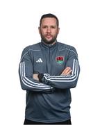 29 January 2024; Head coach Tim Clancy poses for a portrait during a Cork City FC squad portraits session at Bishopstown Stadium in Cork. Photo by Stephen McCarthy/Sportsfile