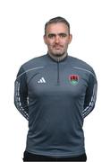 29 January 2024; Coach Richie Holland poses for a portrait during a Cork City FC squad portraits session at Bishopstown Stadium in Cork. Photo by Stephen McCarthy/Sportsfile