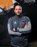 29 January 2024; Head coach Tim Clancy poses for a portrait during a Cork City FC squad portraits session at Bishopstown Stadium in Cork. Photo by Stephen McCarthy/Sportsfile