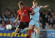 17 July 2004; Colin Heath, Manchester United XI, is tackled by John Andrews, Cobh Ramblers. Friendly game, Cobh Ramblers v Manchester United XI, Turners Cross, Cork. Picture credit; Matt Browne / SPORTSFILE